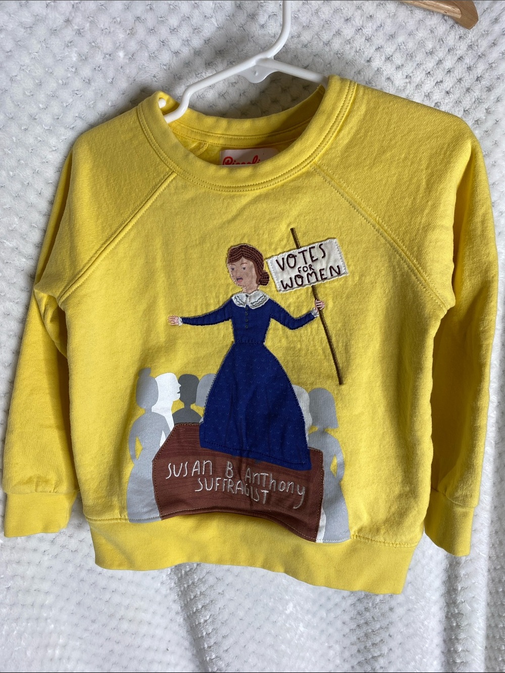 Piccolina Girls Sweatshirt with Susan B. Anthony Suffragist